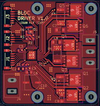 The first layer of the PCB.