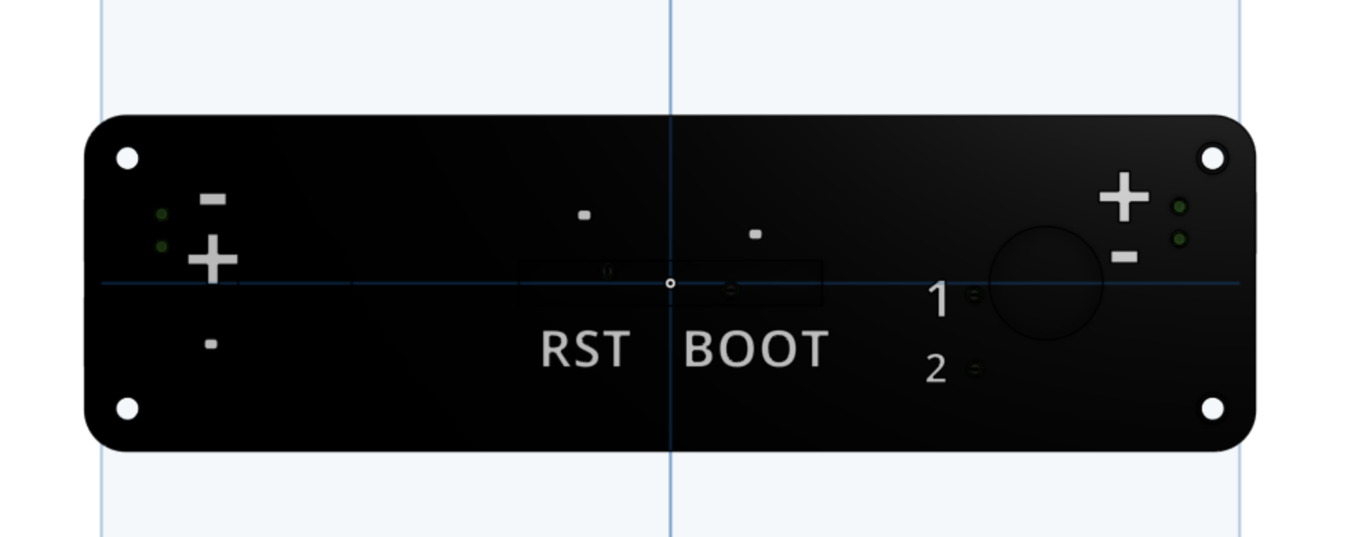 A screenshot of the onshape cad of the bottomn of the bar.