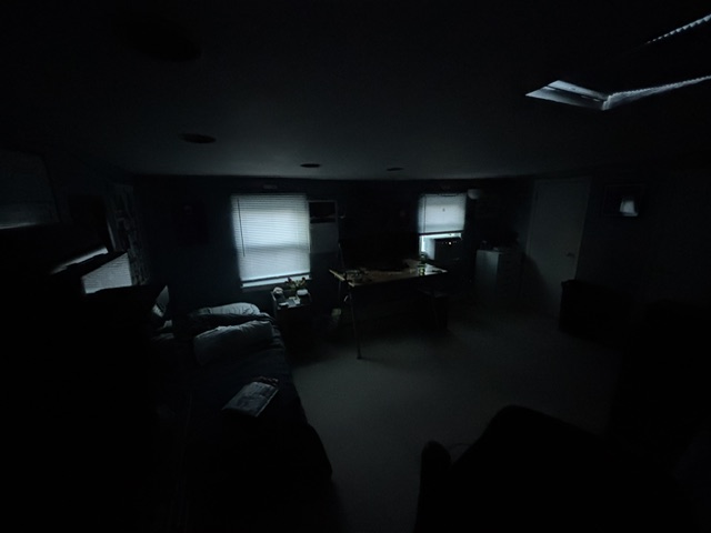 A photo of my bedroom without the LinkLites on.