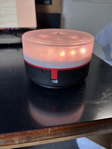 A photo of the LinkLite in its warm state.